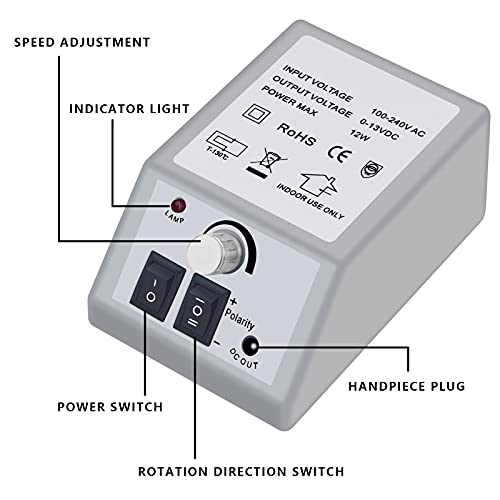 Professional Electric Nail Drill Machine Nails File Manicure Set Low Noise Vibration With 156Pcs Sanding Bands For Acrylic Nail Drill Gel Art Remover Pedicure Tool Glazing Polisher Polishing Grinder #TOP1