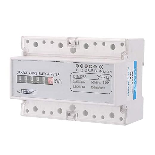 220 / 380V 20-80A Energiförbrukning Digital elmätare, 3-fas kWh-mätare