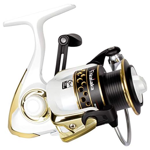 Akataka Size 4000 Spinning Reel 10+1BB Ultra Smooth Stainless Durable Lightweight Spinning Fishing Reels, Powerful Carbon Fiber Drag, High-Capacity CNC Aluminum Spool Saltwater & Freshwater Reels.