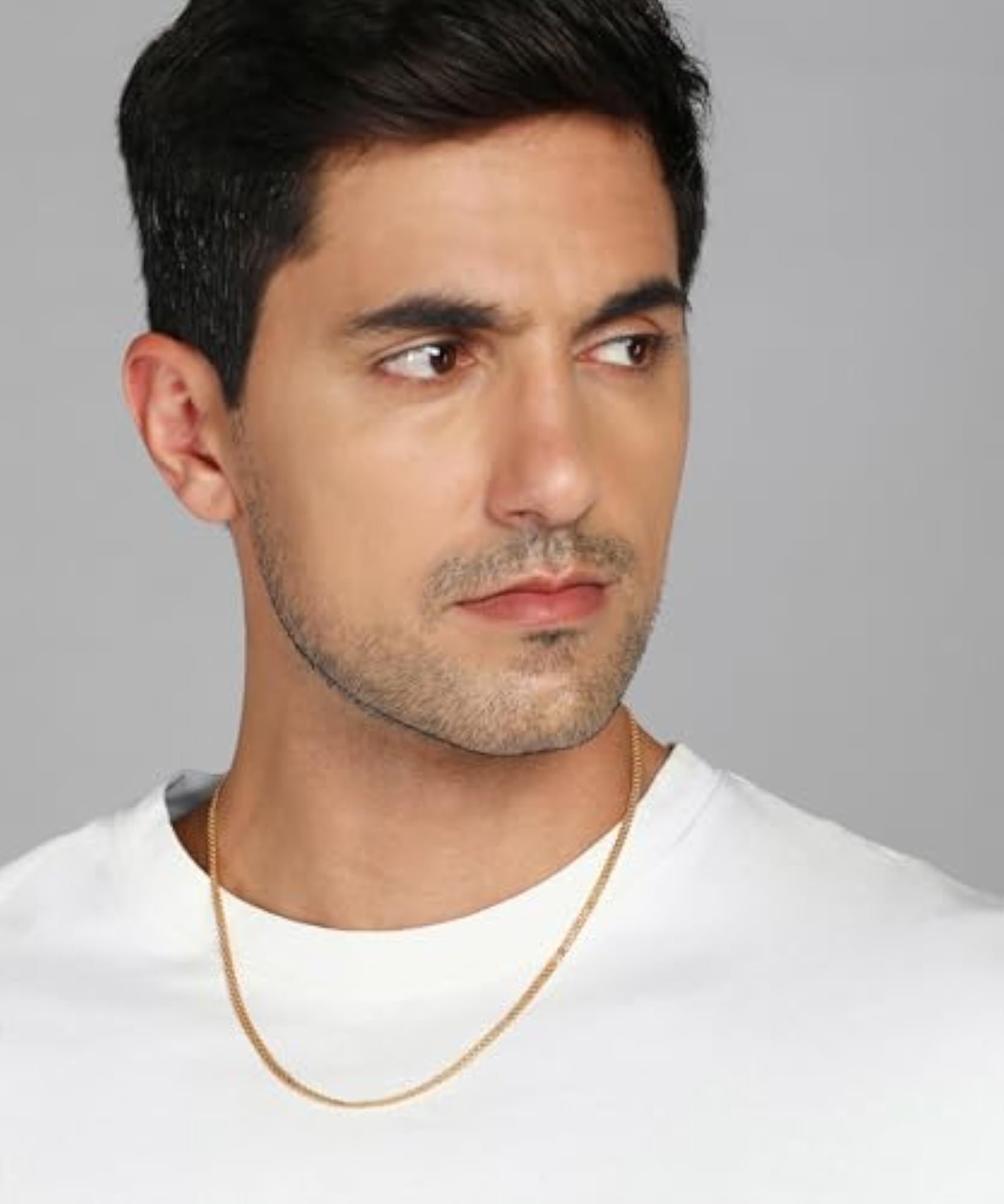Men's Exclusive 1 Gram Gold Plated Thin Neck Chain