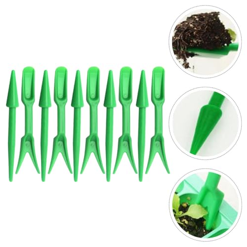 CIYODO 10 Sets Mini Transplanting Tools Garden Hand Tools for Weeding Loosening and Bulb Planting Abs Material Lightweight Plant Cultivation Supplies for Potted Plants and Window Boxes - Image 3