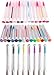60 Pcs Colorful Lash Disposable Mascara Brushes Diamond Eyelash Spoolies Makeup Brush Mascara Wand in Sanitary Tube Lash Supplies