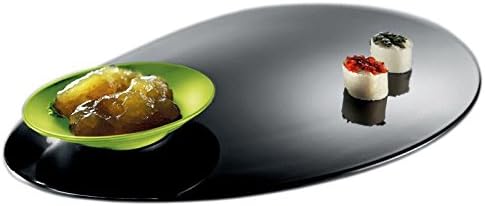EN13-M18MV-GRE Sushi Set Black Tray with Green Dip Bowl