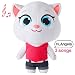 Cat Plush Toy Angela Fluffy Toy Dolls Repeats What You Say Electronic Cat Plush for Boys Girls Baby Cat Toys for Kids Talking Angela Talk Back Plush Toy (Talking Angela, 11.8")