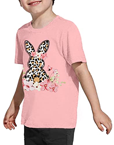 Image of LAZYCHILD Kids Easter Shirt Girls Happy Easter Shirts Rabbit Graphic Long Sleeve Striped Tee Tops 5-14 Years