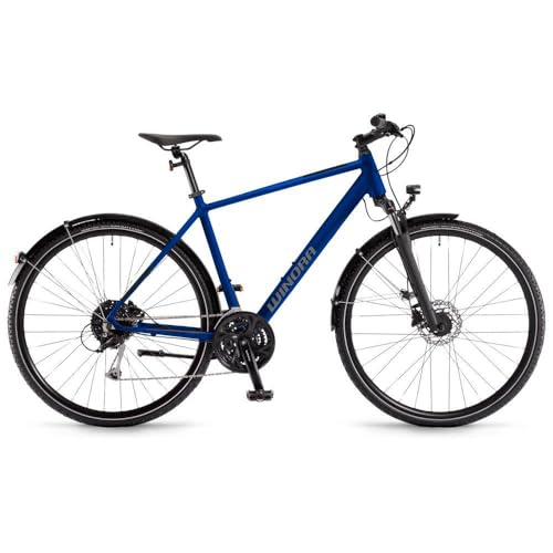 Winora Domingo 27 Sport Herren Trekkingbike Fahrrad Infinity Blue (48)