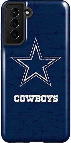 Skinit Pro Phone Case Compatible with Galaxy S21 FE - Officially Licensed NFL Dallas Cowboys Distressed Design