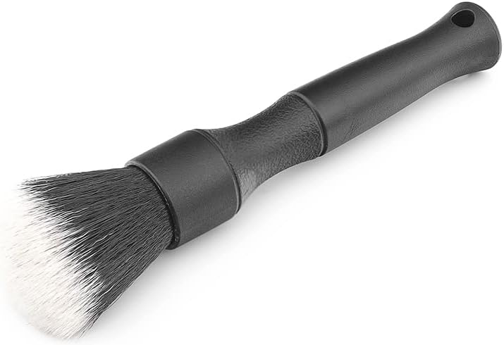 Detail Factory - Synthetic Small Detailing Brush - Ultra-Soft Synthetic Bristles, Scratch-Free, Instrument Panels, Emblems, One Short Handle, Black