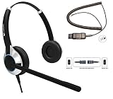 TruVoice HD-550 Headset with Noise Canceling Microphone & HD Speakers - Compatible with Avaya 1608,