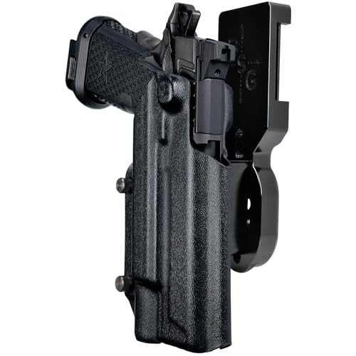 Pro Heavy Duty Competition Holster fits Staccato XC w/SureFire X300U-A (Right-Hand Draw, Black/Black)