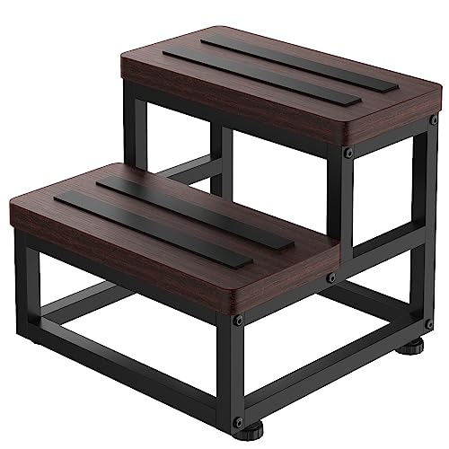Step Stools for Adults Kids, Heavy Duty Stepping Stool Wooden