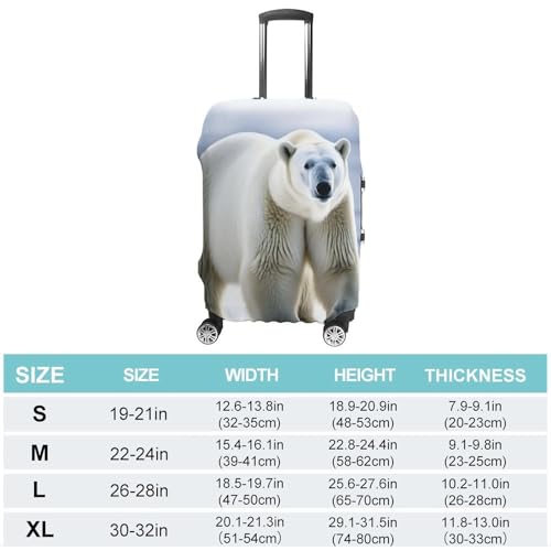 Housse de bagage anti-poussière Polar Bear L finie la valise rayée en soute
