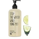 STOP THE WATER WHILE USING ME! All Natural Cucumber Lime Soap (200ml), vegane Handseife im nachfüllbaren Spender, Naturkosmetik mit frischem Gurke-Limetten-Duft