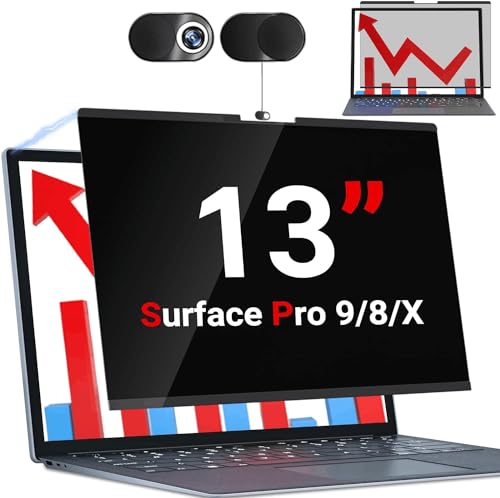 ZOEGAA Filtro Privacy da 13 pollici per Surface, Schermo Protettivo Magnetico Rimovibile per Surface Pro 8/9/11