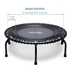 JumpSport 350 PRO Fitness Trampoline, Cardio Workout, No-Tip Arched Legs Home Gym Equipment, Adjustable Bungees & 60 Day Trial Video - Image 2