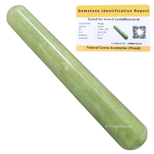 Image of Light Green Aventurine Crystal Wand - Smooth Crystal Wand for Energy Healing, Chakra Balancing, Meditation and Home Decor - Crystals and Healing Stones for Gift