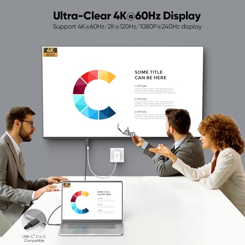 Câble USB C vers HDMI avec PD N2312 idéal pour le télétravail et les séries