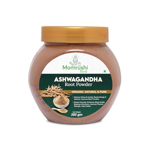 Organic Ashwagandha Powder - 200gm | Roots Extract Original, Pure, Natural, Ayurvedic | Helps for St...