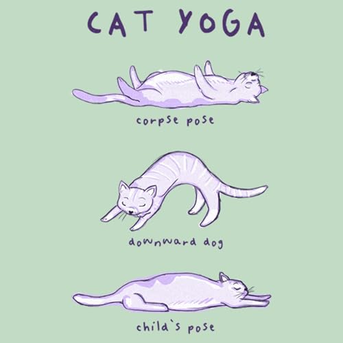 Girl's Lost Gods Cat Yoga Poses T-Shirt2