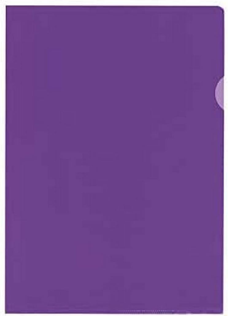 Kangaro Document Wallet A4 PP 120 Micron Transparent Grained Yellow Pack of 10 K-34008 31 x 21.6 x 0.4