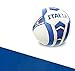 Pallone da Calcio Cucito Italia. Bianco Azzurro. Prodotto ufficiale. Con Stemma. Ideale per Bambini. ( Misura 2 - Piccolo )