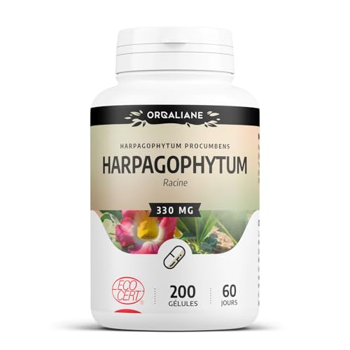 Harpagophytum Biologique | 990 mg/jour | Harpagophytum procumbens | Certifié Ecocert | 200 Gélules