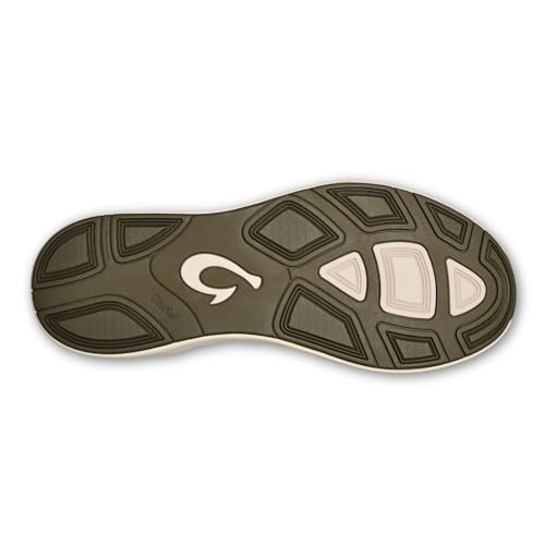 OLUKAI Holo Men's Athleisure Sneaker, Lightweight, Breathable Mesh Slide Shoe, Drop Heel, All-Day Comfort & Support, Hunter/Off White, 9 - image 4