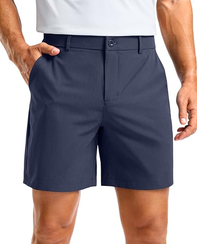 Image of Soothfeel Men's Casual Shorts 5 /7 /9 Inch Golf Dress Shorts for Men Flat Front Work Lightweight Quick Dry with 4 Pockets