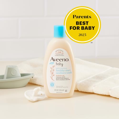 Aveeno Baby Healthy Start Nourishing Newborn Wash, 8 fl. oz, Hypoallergenic - image 5