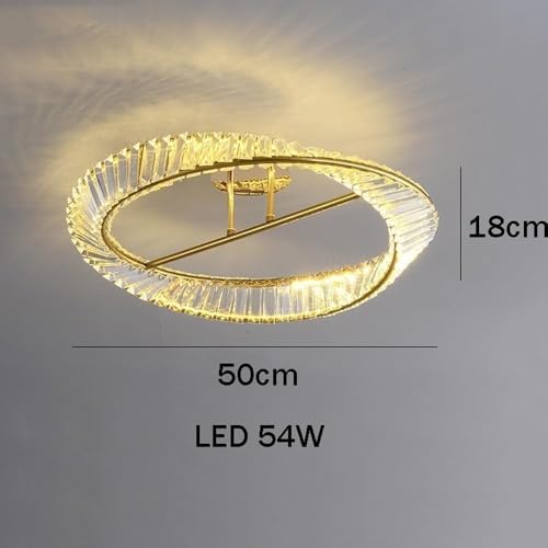 Plafonnier en cristal LED dimmable à intensité variable continue - 7