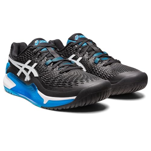 Tenis ASICS Gel Resolution 9 All Court Masculino Preto Azul e Branco Modelo 2023 (br_footwear_size_s