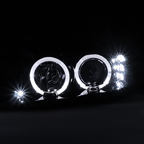 Spec-D Tuning 2Lhp-Mst99G-Tm Ford Mustang Glossy Black Halo Led Projector Headlights #TOP3