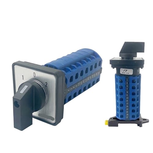 LW26-20/7 Rotary Cam Switch LW28 YMW26 20A 690V Silver Contact Changeover Seven Poles Power Control 1Pcs(DIN-01)