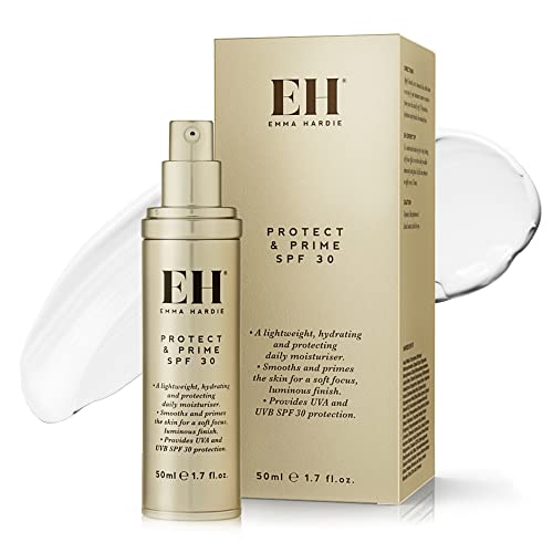 Emma Hardie | Protect & Prime SPF 30 | Moisturizer, Sunscreen, and Face Primer | With SPF 30 and Vitamin E | Face Primer with SPF | Facial Moisturizer with SPF | 50mL