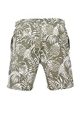 riverso Kąpielówki męskie RIVKai Regular Fit, spodenki kąpielowe, spodenki do pływania, spodenki sportowe, krótkie spodenki, szorty, sznurek ściągający, kieszenie, lato, elastyczny pas, wzór, czarny