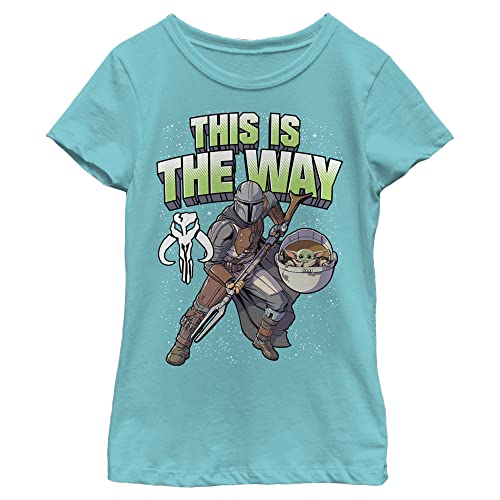 T-shirt Star Wars fille col rond : fini les vêtements fragiles avec le style Mandalorian