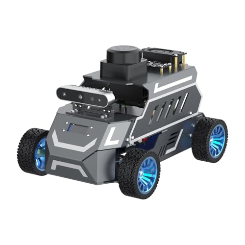 Image of Yahboom ROS2 Robot Car Ackerman Steering Chassis,AI Visual Recognition Embodied Intelligence AI for Jetson Nano B01 4GB,User Manual Included(Ultimate Ver with Nano-4GB)