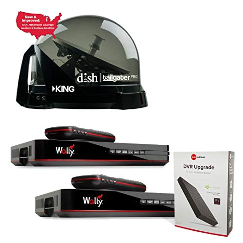 RV Wholesale Direct Dish DTP4900 Bundle Tailgater PRO Premium Satellite TV Antenna w/
