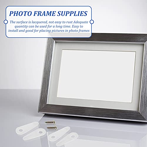 Image of Picture Frame Hardware Picture Frame Hardware 100pcs Photo Frame Back Plate Buckles Picture Hangers Kit Backboard Buckles Picture Hanging Hardware Picture Hanging Hardware