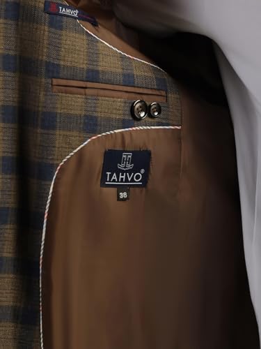 Image of TAHVO Tweed Blazer for Men - Formal & Casual Winter Wear Blazer