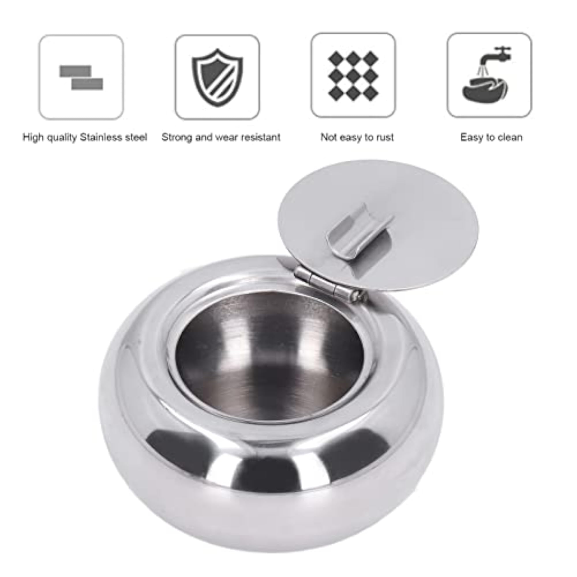 Wear Resistant Outdoor Office Ashtray, Durable Gift