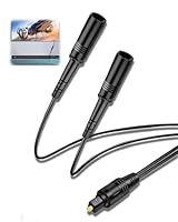 Toslink Digital Optical Splitter Adapter Kabel 1 in 2 Out, SPDIF Audiokabel 1 Stecker Eingang 2 Buchse Digital Fiber Optic Audio SPDIF Splitter Audiokabel Erweiterung Für TV, DVD Player, Verstärker