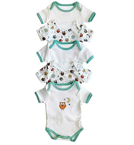 Slumberbaby Baby Body Maniche corte GUFO Pacco da 5 taglia 5: 86cm