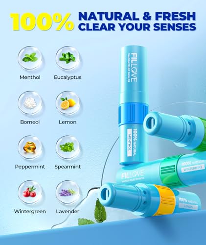 FILLOVE 1s Fast Nausea Relief Nasal Stick with 2-in-1 Motion Sickness Ease, 100% Natural Essential Oils for Pregnant Women, Non-Drowsy Travel Essentials & Cruise Essentials for Car, Airplane — view 5