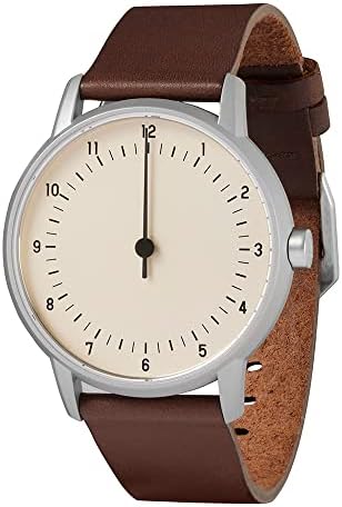 Slow Twelve 01 Orologio Con Cinturino In Pelle Marrone Scuro – Cassa Acciaio 316L, Vetro Zaffiro, Movimento Svizzero