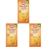 RUF Glücklichmacher Tassenpudding Grieß, Cremepudding für schnelle Desserts, Tassencremepudding, nur Wasser hinzufügen, 1 x 59g Beutel (Packung mit 3)