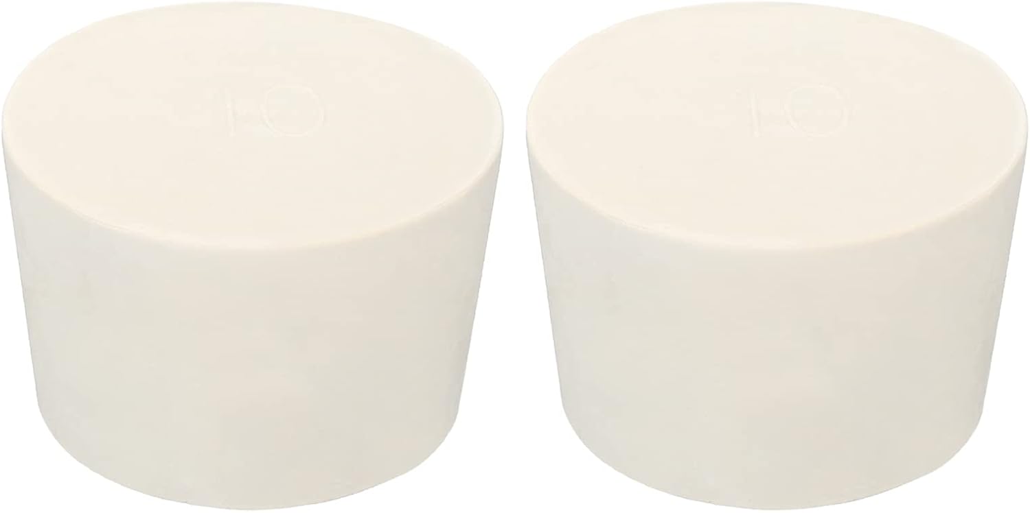 Test Tube Sourcing Map Rubber Tapered Plug 62mm To 75mm Solid S Bungs Stopper White For Lab Home 3 Pieces Rubber Plugs