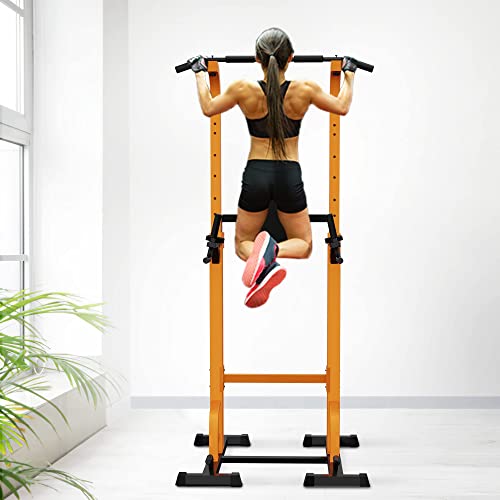Holleyweb Multi-Function Power Tower Dip Station,Pull Up & Dip Stands Adjustable Strength Training Equipment For Home Gym Fitness Workout #TOP6