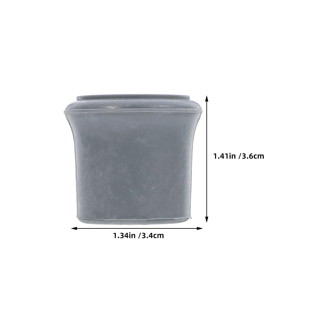 DIYEAH 4Pcs Non-Slip Rubber Feet Replacement for Shower Chair, Bath Stool, Toilet Chair and Walking Cane - Image 3