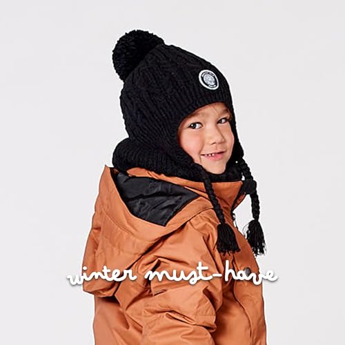 Deux par Deux Winter Peruvian Knit Hat with Pompom (Lined)2